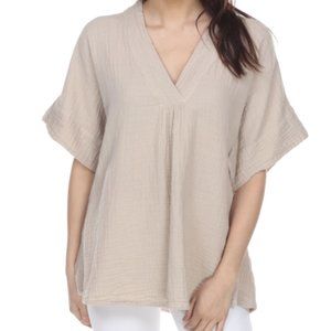 Honest Cotton - The Judy Tunic - Ecru - One Size